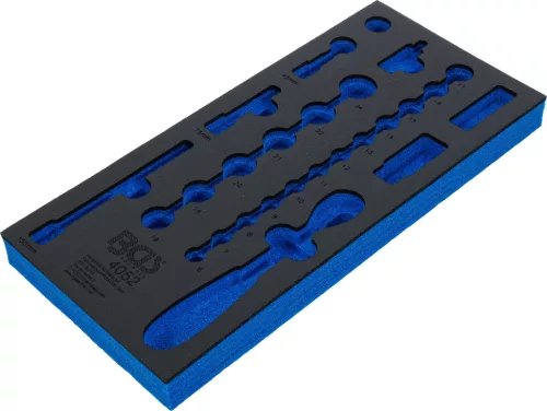 BGS technic 1/3 Szerszámtálca szerszámkocsihoz, üresen: 26 részes 3/8" dugókulcs készlethez (nem tartozék) (BGS 4052-1)