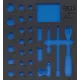 BGS technic 2/3 Szerszámtálca szerszámkocsihoz, üresen: 27 részes 1/2" dugókulcs készlethez (nem tartozék) (BGS 4053-1)