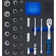 BGS technic 2/3 Szerszámtálca szerszámkocsihoz: 27 részes 1/2" dugókulcs készlettel (BGS 4053)