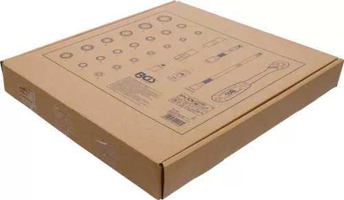 BGS technic 2/3 Szerszámtálca szerszámkocsihoz: 27 részes 1/2" dugókulcs készlettel (BGS 4053)