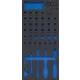 BGS technic 1/3 Szerszámtálca szerszámkocsihoz, üresen: 41 részes 1/4" dugókulcs készlethez (nem tartozék) (BGS 4054-1)