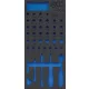 BGS technic 1/3 Szerszámtálca szerszámkocsihoz, üresen: 41 részes 1/4" dugókulcs készlethez (nem tartozék) (BGS 4054-1)