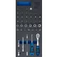 BGS technic 1/3 Szerszámtálca szerszámkocsihoz: 41 részes 1/4" dugókulcs készlettel (BGS 4054)