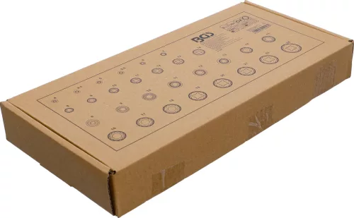 BGS technic 1/3 Szerszámtálca szerszámkocsihoz: 1/4" és 1/2" 12-szögű dugókulcs készlettel (BGS 4056)