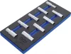 BGS technic 1/3 Szerszámtálca szerszámkocsihoz: 9 részes 1/2" 6-szögű hosszított dugókulcs készlettel, 10-24 mm (BGS 4057)