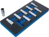 BGS technic 1/3 Szerszámtálca szerszámkocsihoz: 9 részes 1/2" 6-szögű hosszított dugókulcs készlettel, 10-24 mm (BGS 4057)