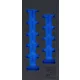 BGS technic 1/3 Szerszámtálca szerszámkocsihoz, üresen: 11 részes 3/8" 6-szögű hosszított dugókulcs készlethez, 8-19 mm (nem tartozék) (BGS 4058-1)