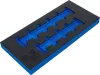BGS technic 1/3 Szerszámtálca szerszámkocsihoz, üresen: 11 részes 3/8" 6-szögű hosszított dugókulcs készlethez, 8-19 mm (nem tartozék) (BGS 4058-1)