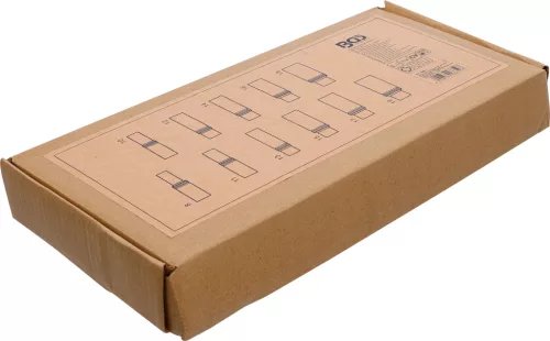 BGS technic 1/3 Szerszámtálca szerszámkocsihoz, üresen: 11 részes 3/8" 6-szögű hosszított dugókulcs készlethez, 8-19 mm (nem tartozék) (BGS 4058-1)