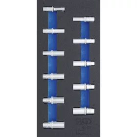   BGS technic 1/3 Szerszámtálca szerszámkocsihoz: 11 részes 3/8" 6-szögű hosszított dugókulcs készlettel, 8-19 mm (BGS 4058)
