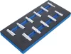 BGS technic 1/3 Szerszámtálca szerszámkocsihoz: 11 részes 3/8" 6-szögű hosszított dugókulcs készlettel, 8-19 mm (BGS 4058)