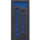 BGS technic 1/3 Szerszámtálca szerszámkocsihoz, üresen: 11 részes 1/4" 6-szögű hosszított dugókulcs készlethez, 4-13 mm (nem tartozék) (BGS 4059-1)