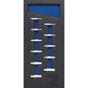   BGS technic 1/3 Szerszámtálca szerszámkocsihoz: 11 részes 1/4" 6-szögű hosszított dugókulcs készlettel, 4-13 mm (BGS 4059)