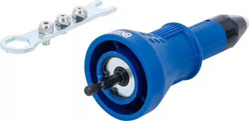 BGS technic Fúrógépbe fogható szegecselő 2,4-3,2-4-4,8mm (BGS 406)