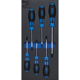   BGS technic 1/3 Szerszámtálca szerszámkocsihoz: 6 részes Torx csavarhúzó készlettel, T15-T40 (BGS 4078)