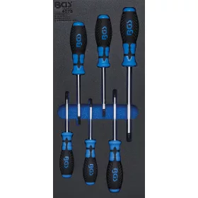   BGS technic 1/3 Szerszámtálca szerszámkocsihoz: 6 részes Torx csavarhúzó készlettel, T15-T40 (BGS 4078)