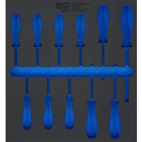   BGS technic 2/3 Szerszámtálca szerszámkocsihoz, üresen: 11 részes Torx csavarhúzó készlethez, T6-T40 (nem tartozék) (BGS 4079-1)