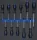 BGS technic 2/3 Szerszámtálca szerszámkocsihoz: 11 részes Torx csavarhúzó készlettel, T6-T40 (BGS 4079)