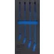 BGS technic 1/3 Szerszámtálca szerszámkocsihoz, üresen: 4 részes csillag-villáskulcs készlethez, 24-32 mm (nem tartozék) (BGS 4083-1)