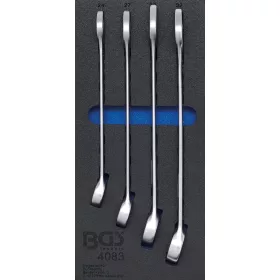   BGS technic 1/3 Szerszámtálca szerszámkocsihoz: 4 részes csillag-villáskulcs készlettel, 24-32 mm (BGS 4083)