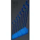 BGS technic 1/3 Szerszámtálca szerszámkocsihoz, üresen: 8 részes hajlított csillag-csillagkulcs készlethez, 6x7-20x22 mm (nem tartozék) (BGS 4084-1)