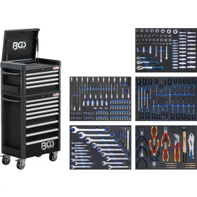  BGS technic Szerszámkocsi „Profi Standard Maxi” 12 fiókkal, 263 szerszámmal (BGS 4088)