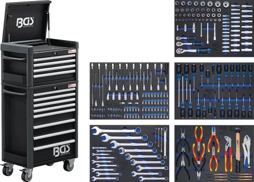 BGS technic Szerszámkocsi, Pro Standard Max, 243 szerszámmal (BGS 4088)
