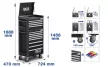 BGS technic Szerszámkocsi, Pro Standard Max, 243 szerszámmal (BGS 4088)