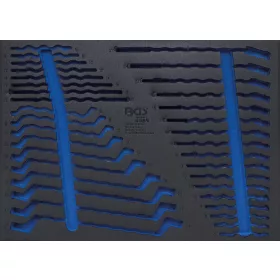   BGS technic 3/3 szerszámtálca szerszámkocsihoz, üresen: 35 részes villás- / csillag- / és csillag-villás kulcs készlethez (BGS 4089-1)