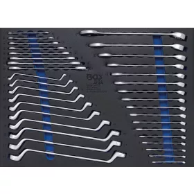  BGS technic 3/3 szerszámtálca szerszámkocsihoz: 35 részes villás- / csillag- / és csillag-villás kulcs készlettel (BGS 4089)