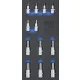 BGS technic 1/3 Szerszámtálca szerszámkocsihoz: 12 részes 1/2" Imbusz dugókulcs bit készlettel (BGS 4092)