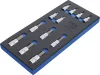 BGS technic 1/3 Szerszámtálca szerszámkocsihoz: 12 részes 1/2" Imbusz dugókulcs bit készlettel (BGS 4092)