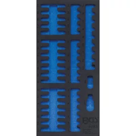   BGS technic 1/3 Szerszámtálca szerszámkocsihoz, üresen: 49 részes kombinált bit készlethez (nem tartozék) (BGS 4093-1)