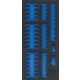 BGS technic 1/3 Szerszámtálca szerszámkocsihoz, üresen: 49 részes kombinált bit készlethez (nem tartozék) (BGS 4093-1)