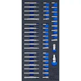   BGS technic 1/3 Szerszámtálca szerszámkocsihoz: 49 részes kombinált bit készlettel (BGS 4093)