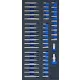 BGS technic 1/3 Szerszámtálca szerszámkocsihoz: 49 részes kombinált bit készlettel (BGS 4093)