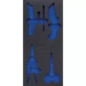   BGS technic 1/3 Szerszámtálca szerszámkocsihoz, üresen: 6 részes olló és kés készlethez (nem tartozék) (BGS 4096-1)
