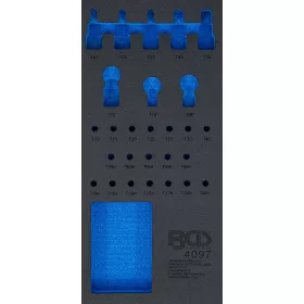   BGS technic 1/3 Szerszámtálca szerszámkocsihoz, üresen: 27 részes bit és bitfej készlethez (nem tartozék) (BGS 4097-1)