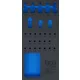 BGS technic 1/3 Szerszámtálca szerszámkocsihoz, üresen: 27 részes bit és bitfej készlethez (nem tartozék) (BGS 4097-1)