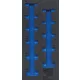BGS technic 1/3 Szerszámtálca szerszámkocsihoz, üresen: 11 részes 3/8" hosszított COLL dugókulcs készlethez (nem tartozék) (BGS 4099-1)