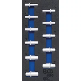   BGS technic 1/3 Szerszámtálca szerszámkocsihoz: 11 részes 3/8" hosszított COLL dugókulcs készlettel (BGS 4099)