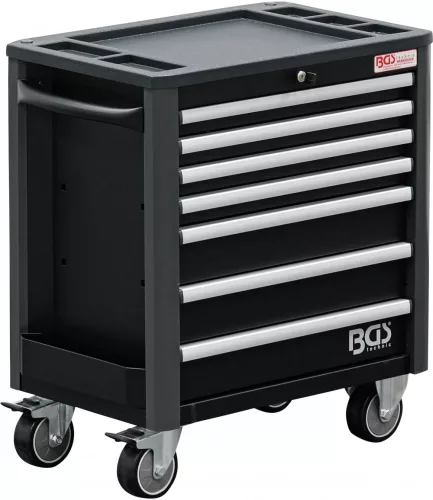 BGS technic 7 fiókos műhelykocsi, PRO, alacsony összsúlyú, üresen (BGS 4102)
