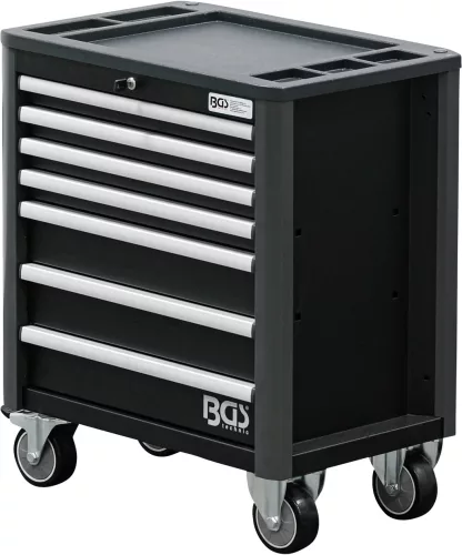 BGS technic 7 fiókos műhelykocsi, PRO, alacsony összsúlyú, üresen (BGS 4102)