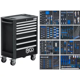   BGS technic Szerszámkocsi „Profi Exclusive” 8 fiókkal, 1/4”, 3/8” és 1/2” szerszámkészlettel, 259 részes (BGS 4114)