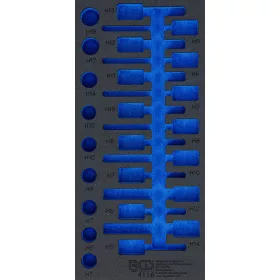   BGS technic 1/3 Szerszámtálca szerszámkocsihoz | üres | a BGS 4116-hez (BGS 4116-1)
