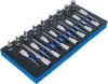 BGS technic 1/3 Szerszámtálca szerszámkocsihoz: 1/2" Bit dugókulcs készlet | Imbusz | 24 darabos (BGS 4116)