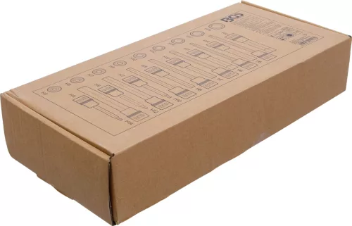 BGS technic 1/3 Szerszámtálca szerszámkocsihoz: 1/2" Bit dugókulcs készlet | Imbusz | 24 darabos (BGS 4116)