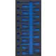 BGS technic 1/3 Szerszámtálca szerszámkocsihoz: Bitfej készlethez | üres | a BGS 4117-hez (BGS 4117-1)