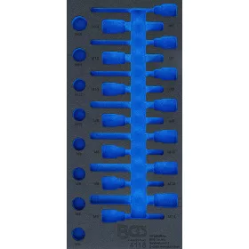   BGS technic 1/3 Szerszámtálca szerszámkocsihoz | üres | a BGS 4118-hez (BGS 4118-1)
