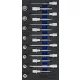 BGS technic 1/3 Szerszámtálca szerszámkocsihoz: 1/2" Bit dugókulcs készlet | belső bordázattal (XZN) | 22 darabos (BGS 4118)